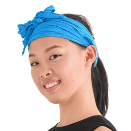 Casualbox Womens Head Scarf Turban Wrap Festival Retro Hair Accessory Turquoise