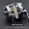 CAMEKOON X-Tribe Round Baitcasting Fishing Reel, Synchronized Level Wind System,