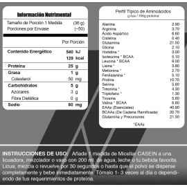 Proteina Meta Nutrition Micellar Casein 4 Lbs Todos Sabores