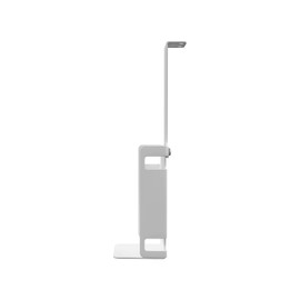 Add-On Sanitizer Bottle Holder – CTA Add-On Universal Metal Bottle Holder for Hand Sanitizer or Wipes Dispensers – Compatible with CTA PAD-PARAF Floor Stands & More CTA Products - White - (ADD-SB2W)