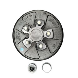 Pre-Greased Hub Drum Kit, 3.5K, 5 x 4.5, 1/2" Studs