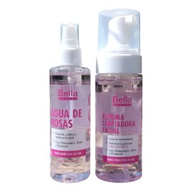 Set Skin Care EccoBella Espuma Limpiadora y Agua de Rosas Facial 270mL