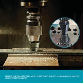 Step Drill Bits, High Speed Step Drill Bit Set 4 Flute, 1/4 Inch Shank M35 Cobalt for Stainless Steel, Multi Size Hole Stepped Up for DIY Lovers for Metal Stainless Steel