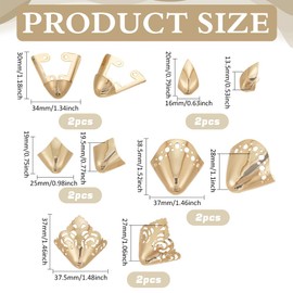 FINGERINSPIRE 10 Stück Zehenschutz Für High Heels 5 Stile Hellgoldfarbene Metallschuhe Spitze Protektoren Zehenkappen Aus Eisen Zehenschutz Für Spitze High Heels Schuhschutz Reparatur Dekoration