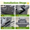 Wibeelee Portable Dogs Shopping Cart Cover Quilting Grocery Cart Cover