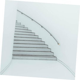 jojofuny Stainless Steel Handrail End Plugs 2pcs End Caps for Round Stair Rails Metal Fittings Diameter 50mm Tube Protector Handrail Accessory