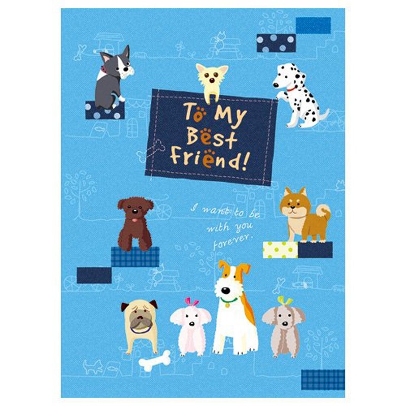 ナカバヤシ ポケットアルバム5冊組 キャット&ドッグ ブルー 5PL-270-30-B