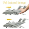 Crelloci Diecast Airplanes with Lights and Sounds, Aircraft Toy Model