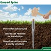 14" Aluminium Fence Post Anchor Ground Spike, 1-5/16" Inner Diameter