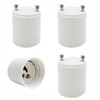 E-Simpo LAMP, 4pcs Gu24 to Gu10 Light Socket Adapter, White,