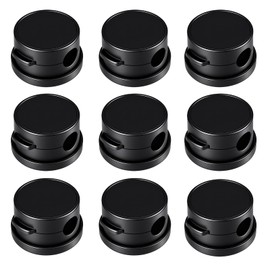 9 Kabelhalter Schreibtisch, Magnetische Cable Organizer Set Zubehör，360° Drehbare Twist-Lock Kabelclips für Büro, Auto und Haushalt, Cord Holder mit Starker Haftung