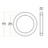 sourcing map Nitrile Rubber O-Ring Metric Seal Rubber Sealing Ring