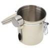 Coffee Canister Airtight Stainless Steel Kitchen Food Storage Container with