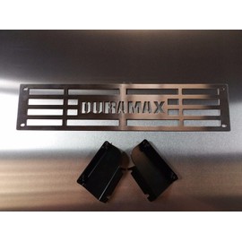 Mountains2Metal "Duramax Brushed Stainless Steel Bumper Grille Insert Compatible with 2015-2019 Chevy Silverado 2500 3500 HD M2M #400-60-3