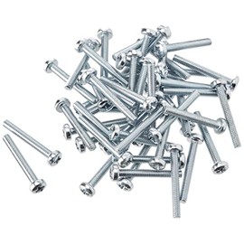 Machine Screws/Bolts Zinc Plated (BZP) Pozi Pan Head Mch Screw M4 4mm x 30mm (Pack of 50)