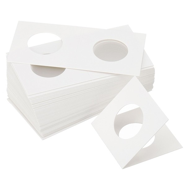 PATIKIL 2x4" Cardboard Coin Holders 300pcs Coin Flip Cardboard Coin