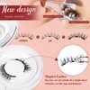 Higu clace Magnetic Eyelashes, Magnetic Eyelashes Without Eyeliner, Magnetic Eyelashes