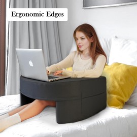 Reading Pillow for Gaming, Large Reading Gaming Pillow for Lap, Bed Arm Rest Pillow Memory Foam Lap Desk Pillow for Working, Crocheting or Sitting in Bed Floor Couch Sofa