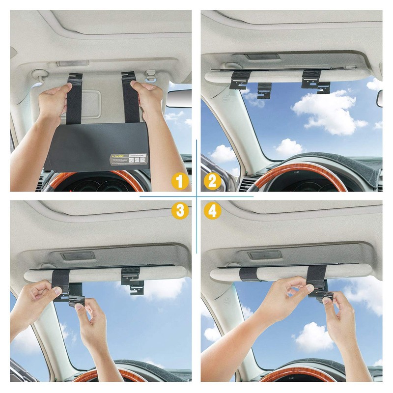 Car Visor Extender, FULLONG Car Visor Sunshade Extender for Front