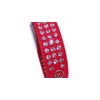 Pet Palace® "Debonair Doggy" (RUBY RED Medium) Suede Diamante Studded