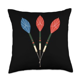 Lawn Darts Yard Darts SteMi Apparel Lawn Jarts Javelin Target Bullseye Yard Darts Throw Pillow, 18x18, Multicolor