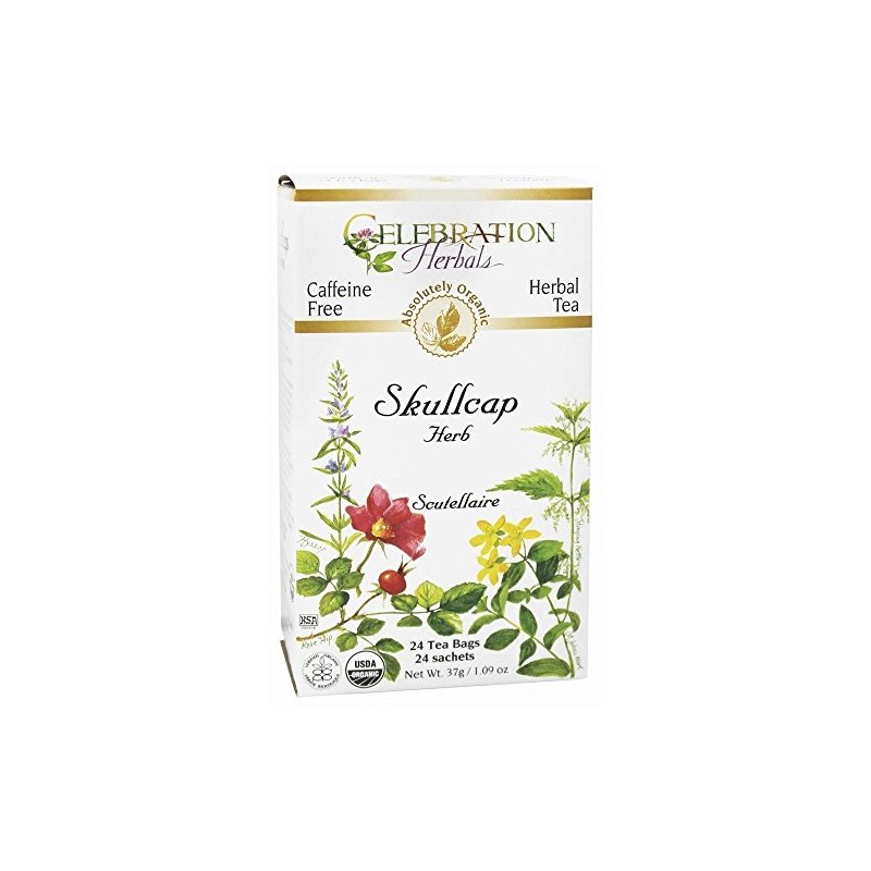 Celebration Herbals - Organic Skullcap Herb Herbal Tea - 24