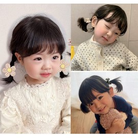 LYXOTO Kids' Hair Rubber Hair Rubber Ribbon Hair Elastic for Children, For Babies, Baby Hair Elastic, Baby Hair Accessories, For Kids, Girls, Cute, Stylish, Hair Ornaments, Set of 20, Simple, Gift