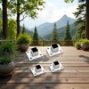4 Pcs Square Post Bases Stainless Steel Flange Anchor Bases