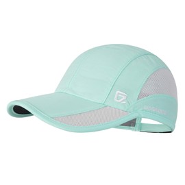 GADIEMKENSD Outdoor Running Hat Men Dry Fit Baseball Cap Women Cooling Workout Hat Breathable Mesh UPF50+ Sun Ball Cap Performance Dad Hats for Travel Gym Tennis Jogging Mint Green L