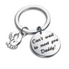 bobauna Daddy to Be Keychain Can't Wait To Meet You