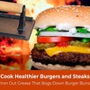 Versatile, Safe-Touch 8x4in Cast Iron Grill Weight 2pk. Perfect Meat