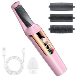 Nuve Smooth Pedicure Wand, Electric Callus Removers for Feet Rechargeable, Flawless Pedi Electric Feet Callus Remover for Dry Cracked Heels, Calluses, Dead Skin and Foot Care (Pink)