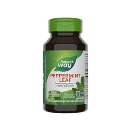 Natures Way  Suplemento Hoja de Menta  700 mg por porcin  100 cpsulas vegetales  Sin gluten  Non-GMO                                                  