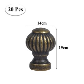 Rea&Gole 20 Pcs Mini Cabinet Knobs Drawer Wardrobe Handles Antique Pull Handles with Screw for Door Chest Drawers Cupboard Dresser