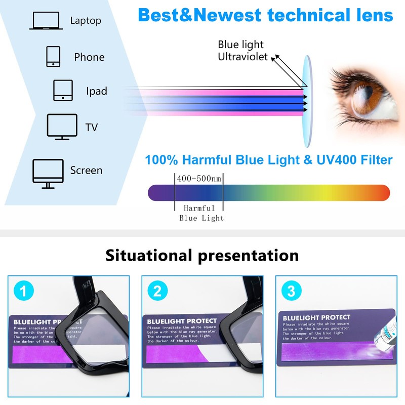 REAVEE 3 Pack Oversized Reading Glasses for Women Large Frame