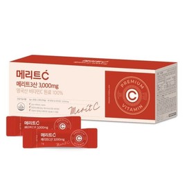 휴온스 메리트C산 3000mg 고함량 영국산 DSM 비타민C 3개월분 90포 1박스 Huons Merite C Acid 3000mg High Concentration UK DSM Vitamin C 3-Month Supply 90 Sachets 1 Box