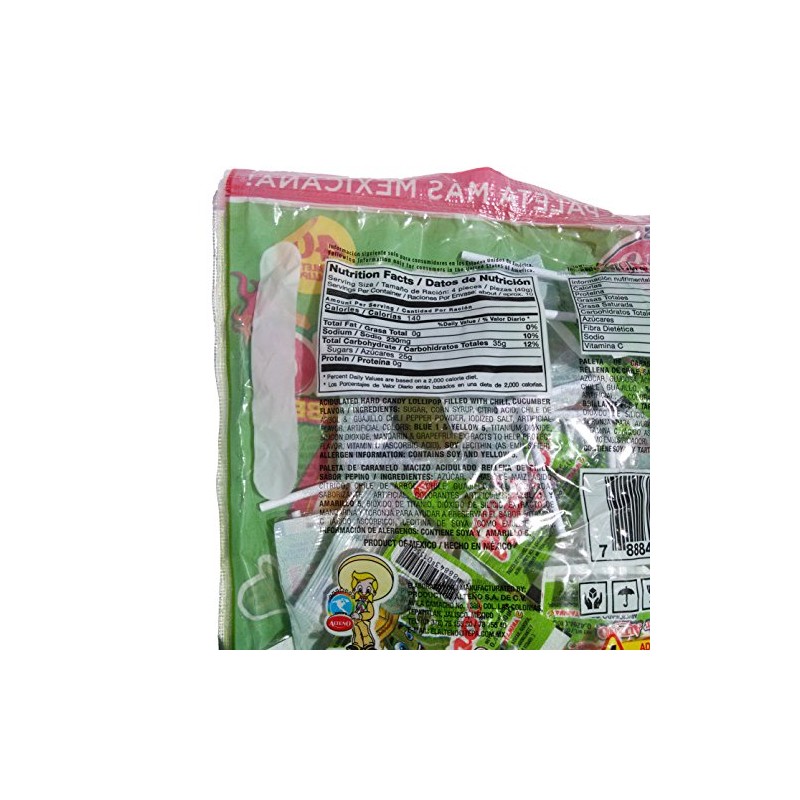 Alteno Super Pepino (Cucumber) with Chili Lollipop (40Piece)