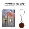jojofuny 12pcs Orange Resin Basketball Keychain Creative Keyring Souvenir Pendant