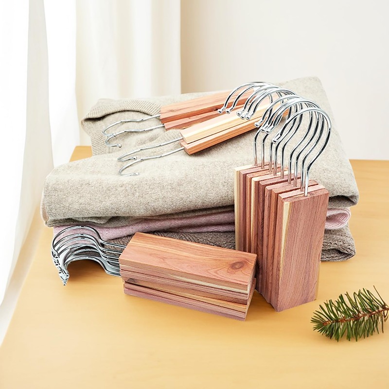 Cedar Blocks for Clothes Storage, 20 Pack Natural Cedar Planks