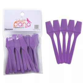 PANA 10 Pack Pana 2.5" Purple Small Plastic Makeup Cosmetic Facial Mask Spatula Scoop