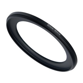 82mm to 62mm Step Up Ring Filter Adapter Black Metal Step up Adapter Rings Compatible with All Brand UV CPL ND Camera Lens Filter Step Down Ring (82mm-62mm)