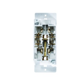 RV Designer S831, AC Contemporary Dual Outlet, Self Contained, Speedwire With Cover-Plate, White