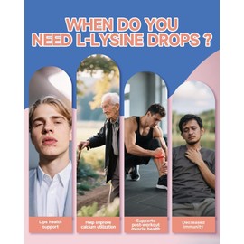 NaSeny L-Lysine 1000mg Liquid Drops - Collagen, Immune, Lip & Skin Health