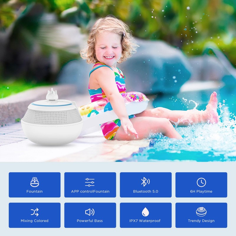 Maraawa Floating Fountain Pool Bluetooth Speaker