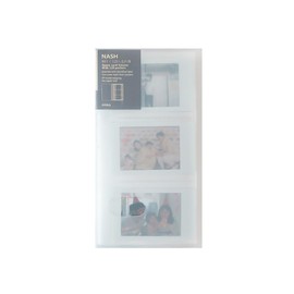 Chiki Album, Large Capacity, File, Photo Album, Polaroid Pocket, Holder, Trade Card, Business Card, Compact, Push Out, Transparent, Clear Binder, Storage, Storage (120 Sheets on 3 Sides)