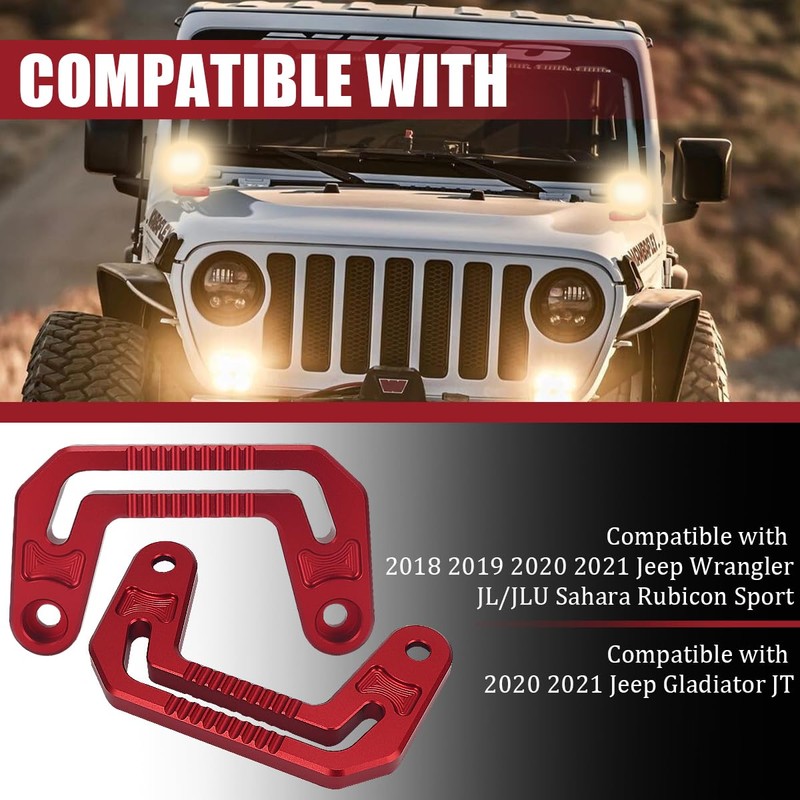 GLOBLED A-Pillar Windshield Light Mount Hood Cowl Mount Brackets Compatible