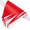 20M 52pcs Fabric Bunting Banner, Reusable Waterproof Triangle Pennant Banner