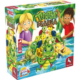 Turtle Mania - Board Game by Pegasus Spiele 2-4 Players – Board Games for Family – 15-25 Minutes of Gameplay – Games for Family Game Night – Kids and Adults Ages 5+ - English Version