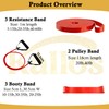 8-Piece Resistance Band Set with Pull-Up Booty and Loop Bands