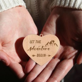 Let the Adventure Begin - He Asked She Said Yes Photo Frame Engagement Gifts for Couples Presents (Dis Two 15x10 cm)